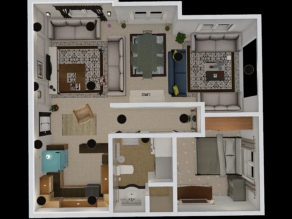 Small home 2 3d design renderings