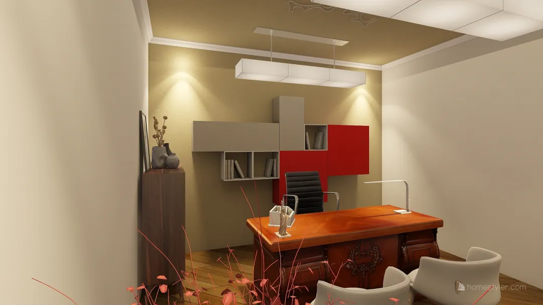 Director room 3d design renderings