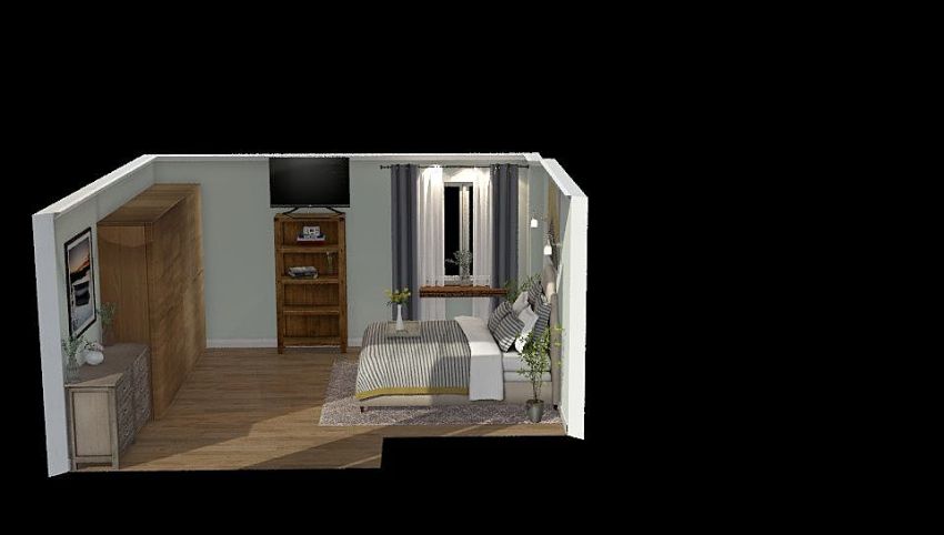 Bedroom 3d design picture null