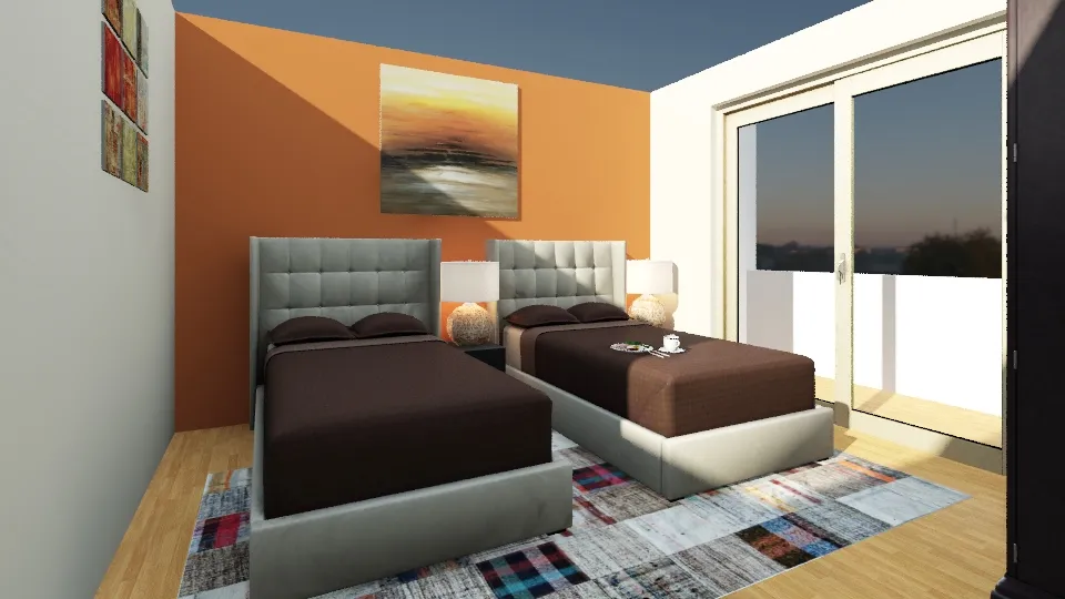 room hotel 3d design renderings