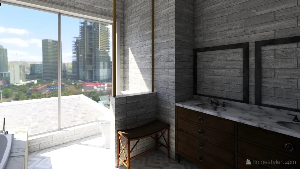bathroom living room patio 3d design renderings
