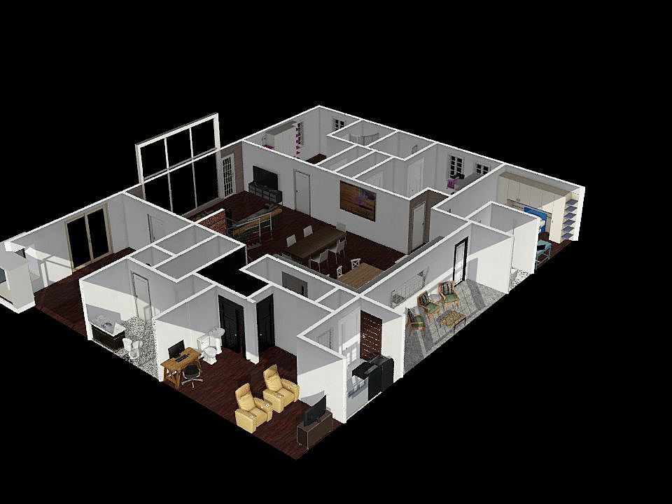 TIN HOUSE 3d design renderings