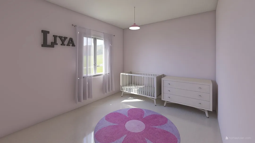 liya room 3d design renderings