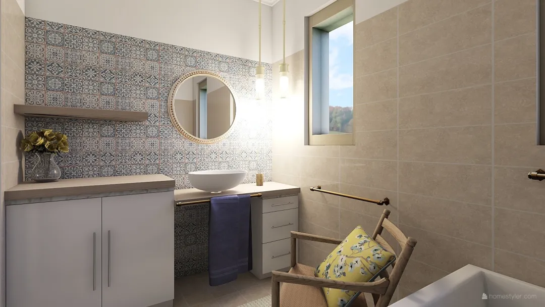 Viola fürdőszoba III 3d design renderings