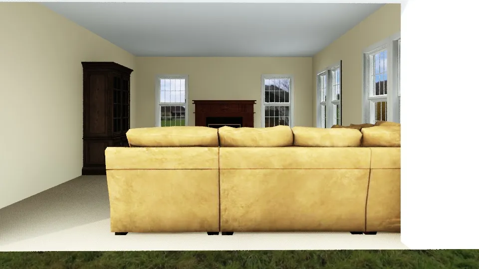 Adams Living Room 3d design renderings