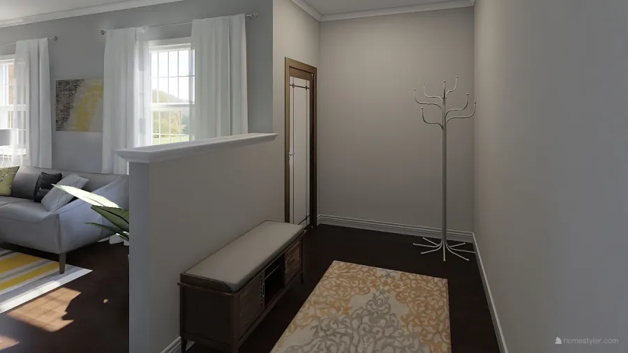 1,100 square foot Bungalo Home 3d design renderings