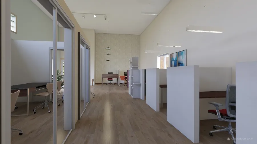 new office finel 3d design renderings