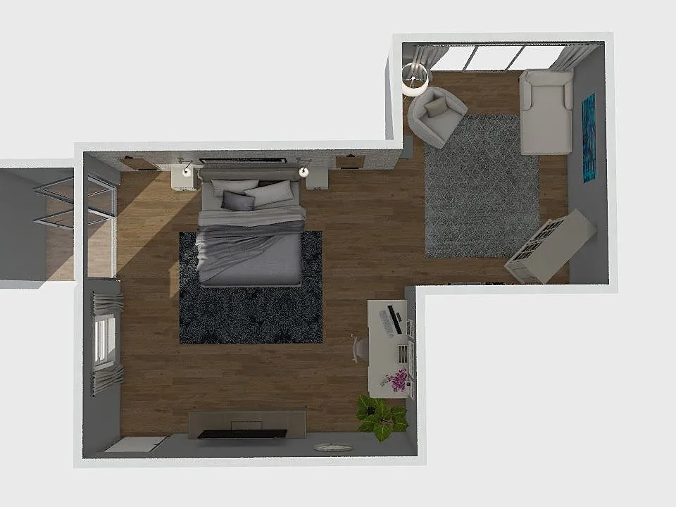 Maggie-Dream Bedroom 3d design renderings