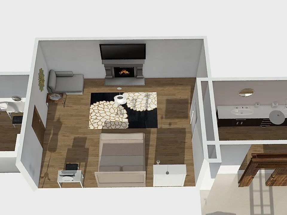 Lo's Dream Bedroom 3d design renderings
