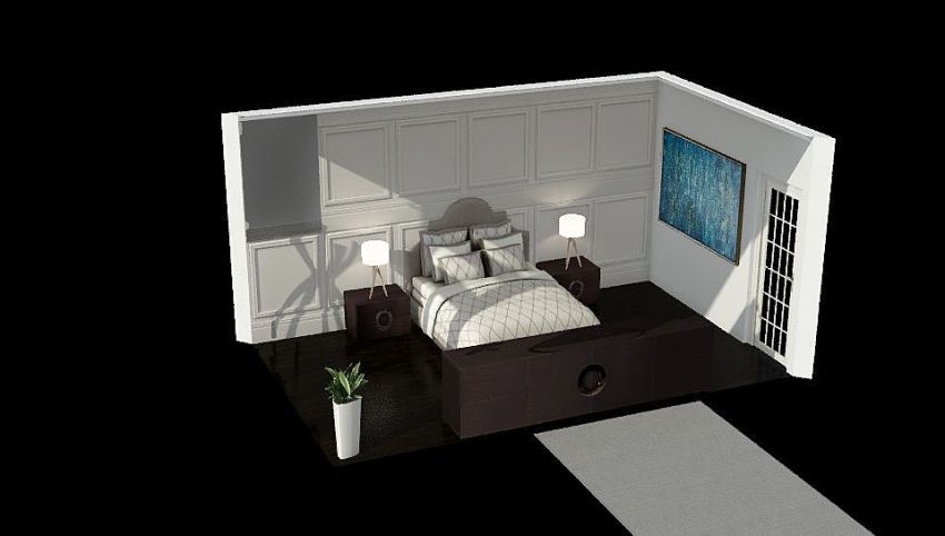 Feng Shui Master Bedroom 3d design picture 19.16