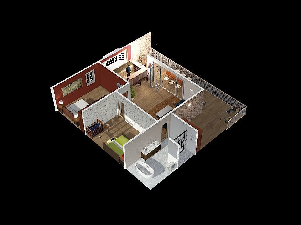 SanteBBL Room 3d design renderings