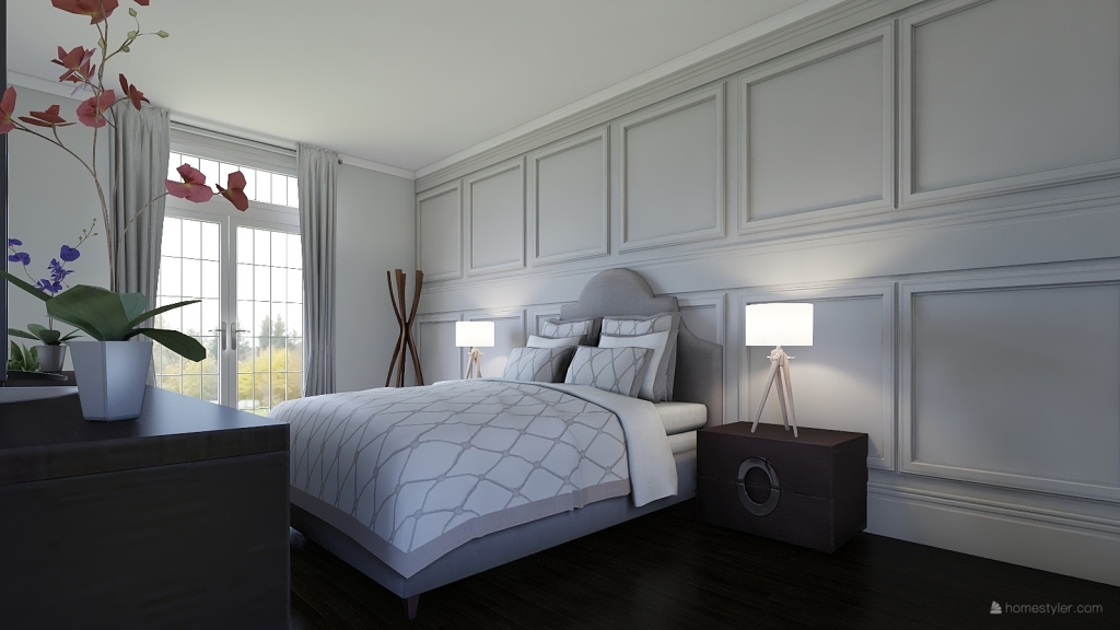Feng Shui Master Bedroom 3d design renderings