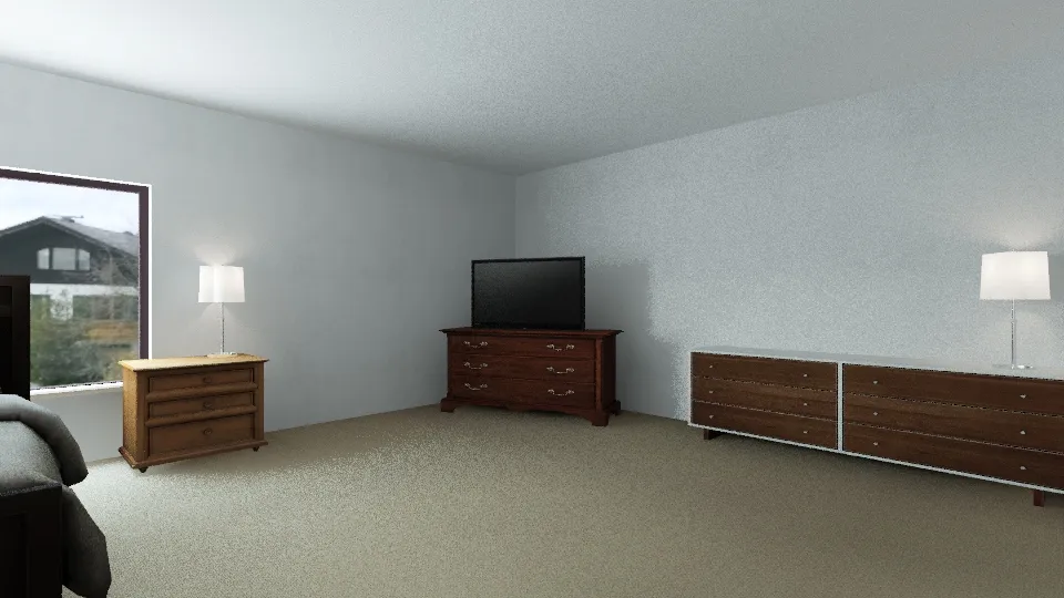 bedroom before 3d design renderings