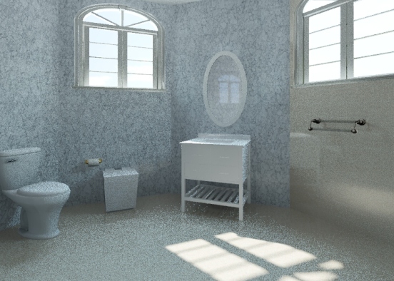 bathroom sharjah villa Design Rendering