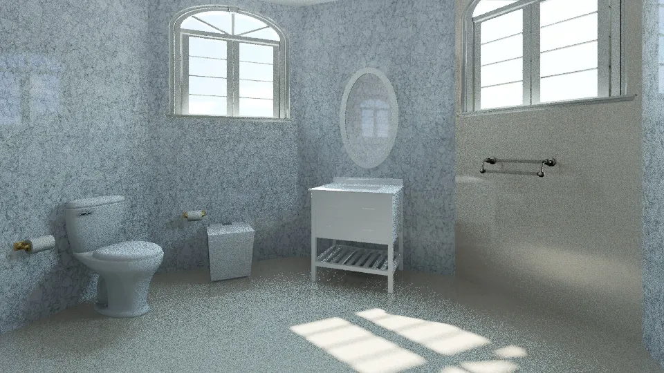 bathroom sharjah villa 3d design renderings