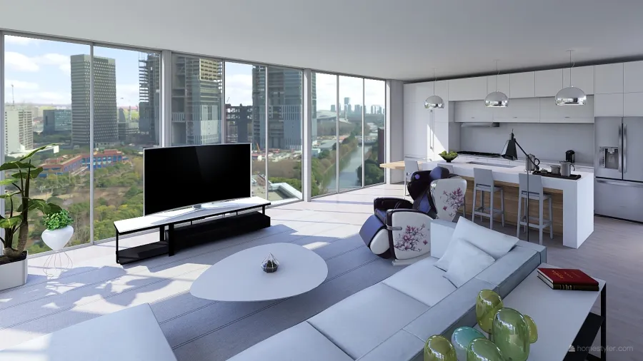 CIty Home 3d design renderings