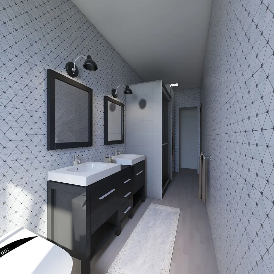 Ristrutturazione appartamento 75mq 3d design renderings