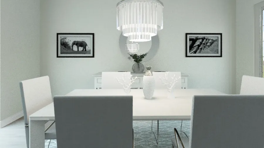 Dining Room for Spanish Project- Kaitlynd Firek 3d design renderings
