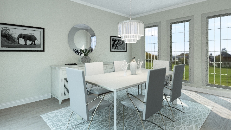 Dining Room for Spanish Project- Kaitlynd Firek 3d design renderings