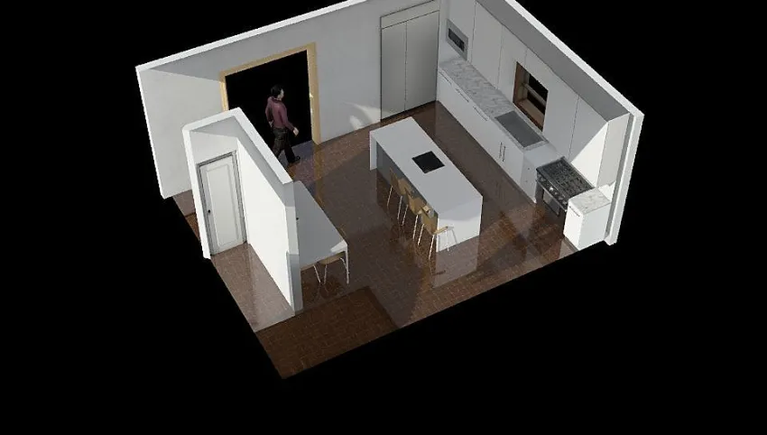 Cocina lineal 3d design picture 29.2