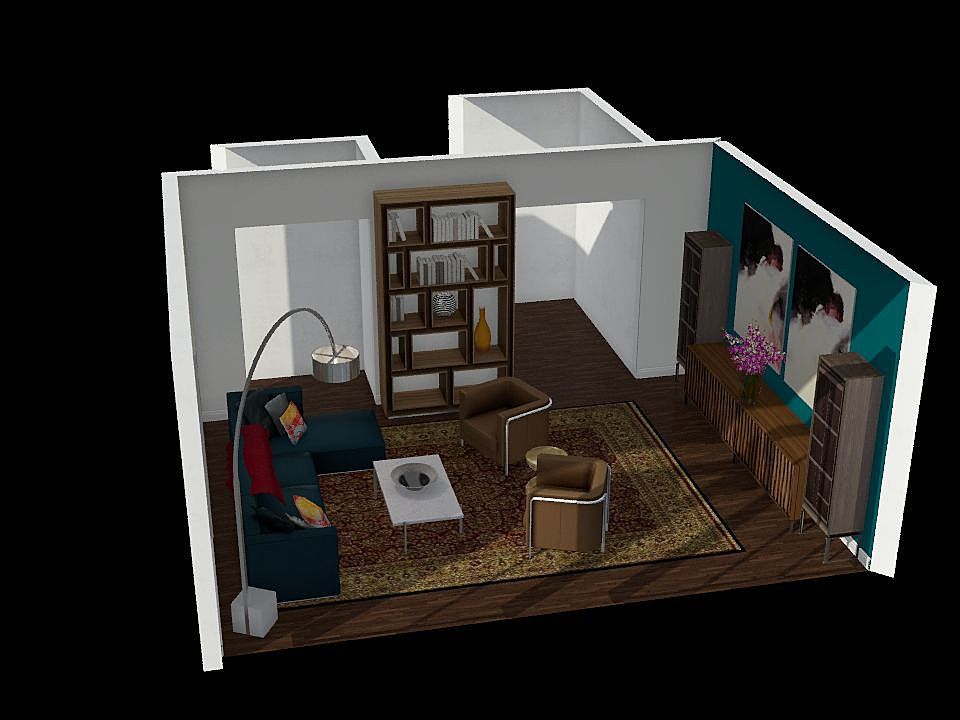 Patty Living room 3d design renderings
