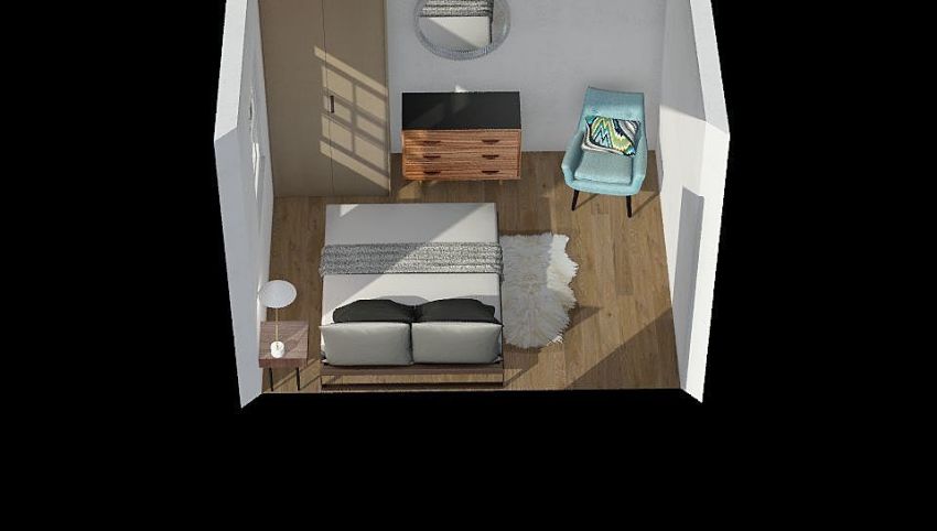 Second bedroom without chimney  3d design picture 10.16