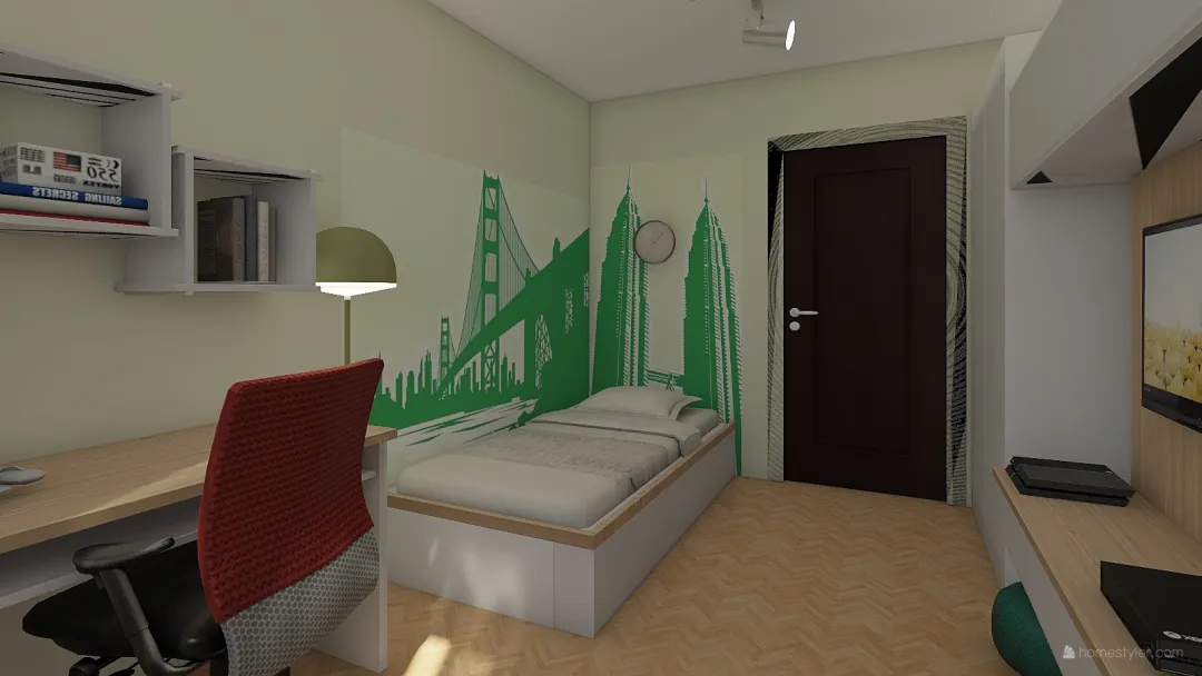Sonia Tomescu dormitor andrei 3 3d design renderings