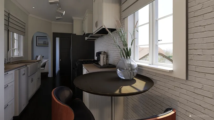 Kitchen & Bedroom 3d design renderings
