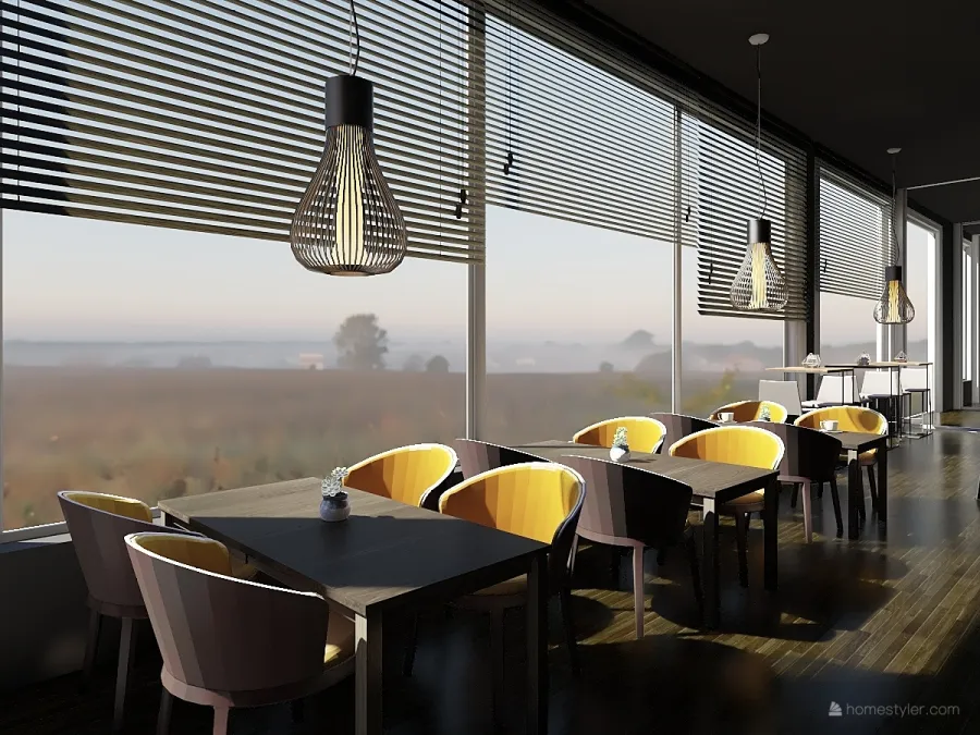 Restaurant Leal 3d design renderings