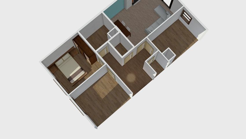 Suburb Apartment 3d design picture 133.06