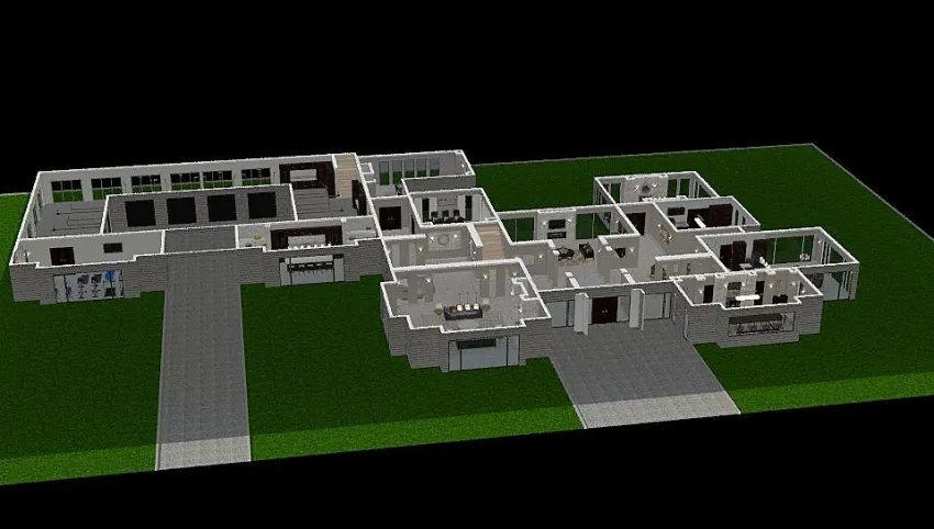 Modern Country Manor (DOWNSTAIRS)  3d design picture 2052.53