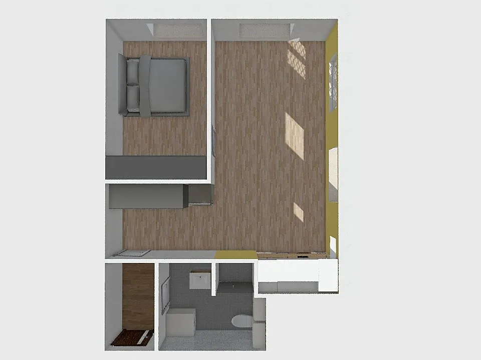 Zítkova západ druhé patro 3d design renderings