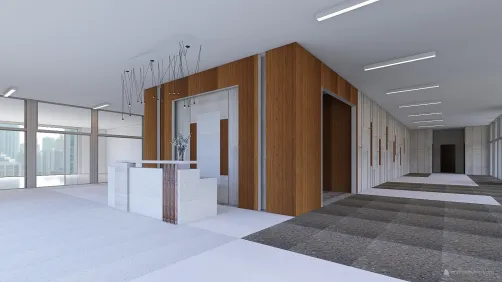 Building entrance lobby