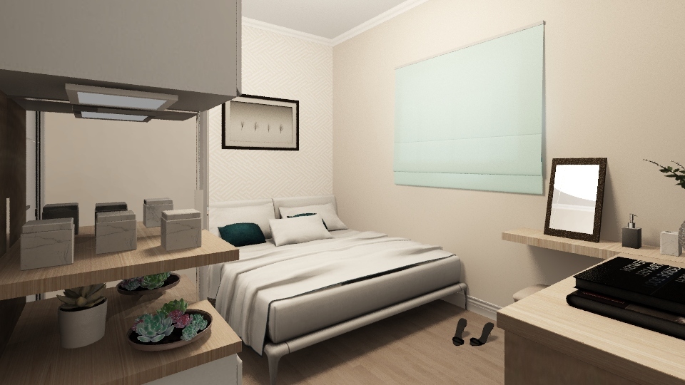 Camila Bueno - Dormitório 3d design renderings