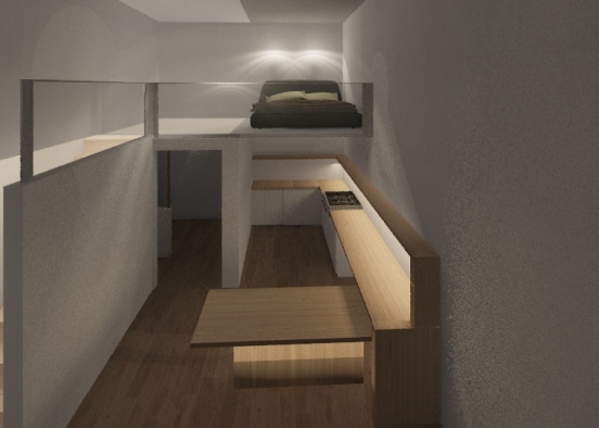 small loft house Design Rendering
