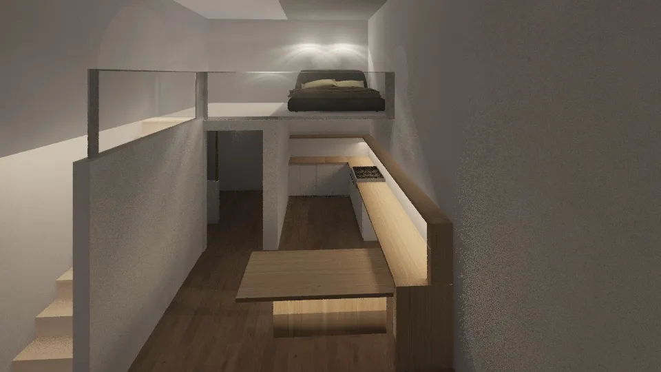 small loft house 3d design renderings