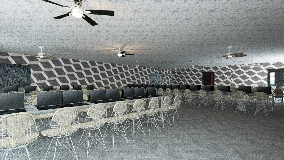 Cafeteria 3d design renderings