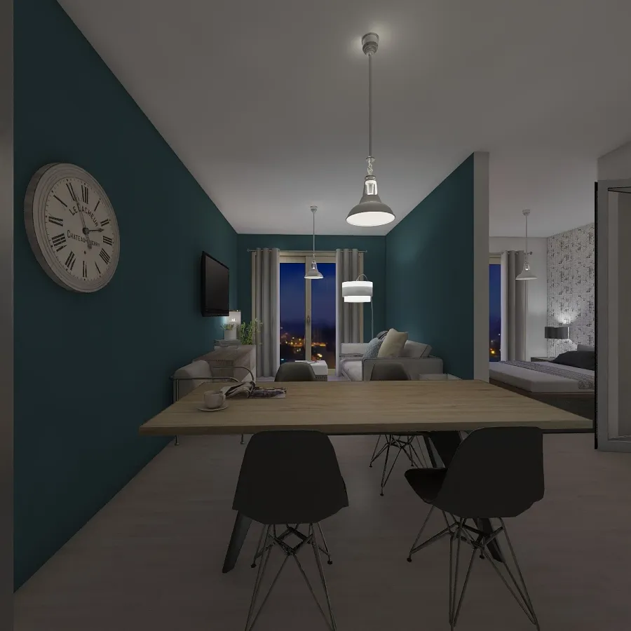 First Apartment at New Yo 3d design renderings