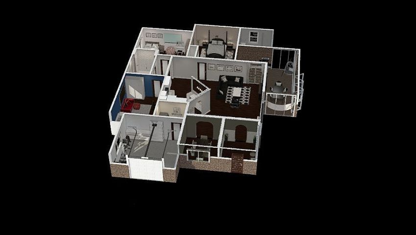 New home 3d design picture null