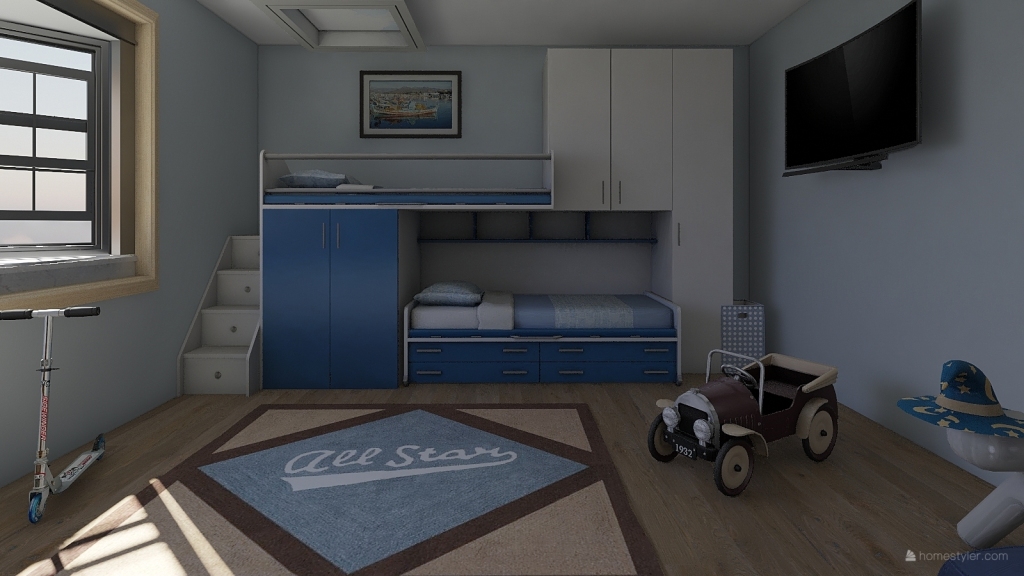 Kids Bed and Breakfast 3d design renderings