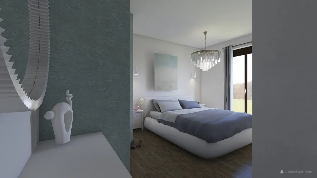 Raccuglia camera da letto 3d design renderings