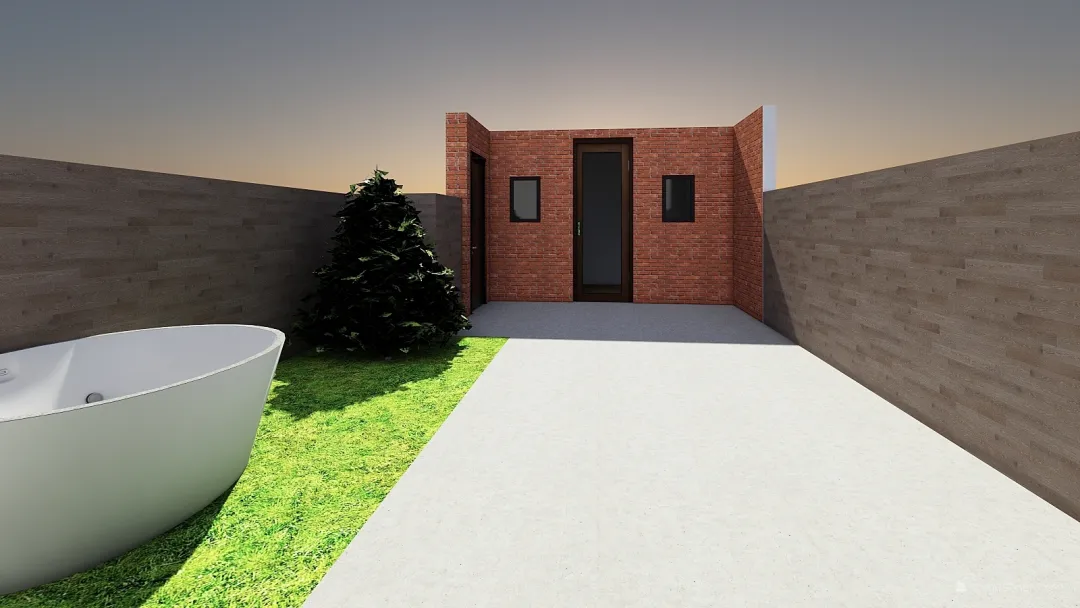 Woon kamer e veranda 3d design renderings