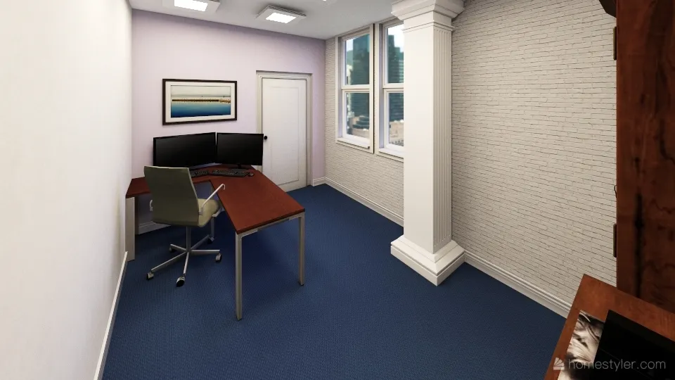 Darlene's Office 3d design renderings