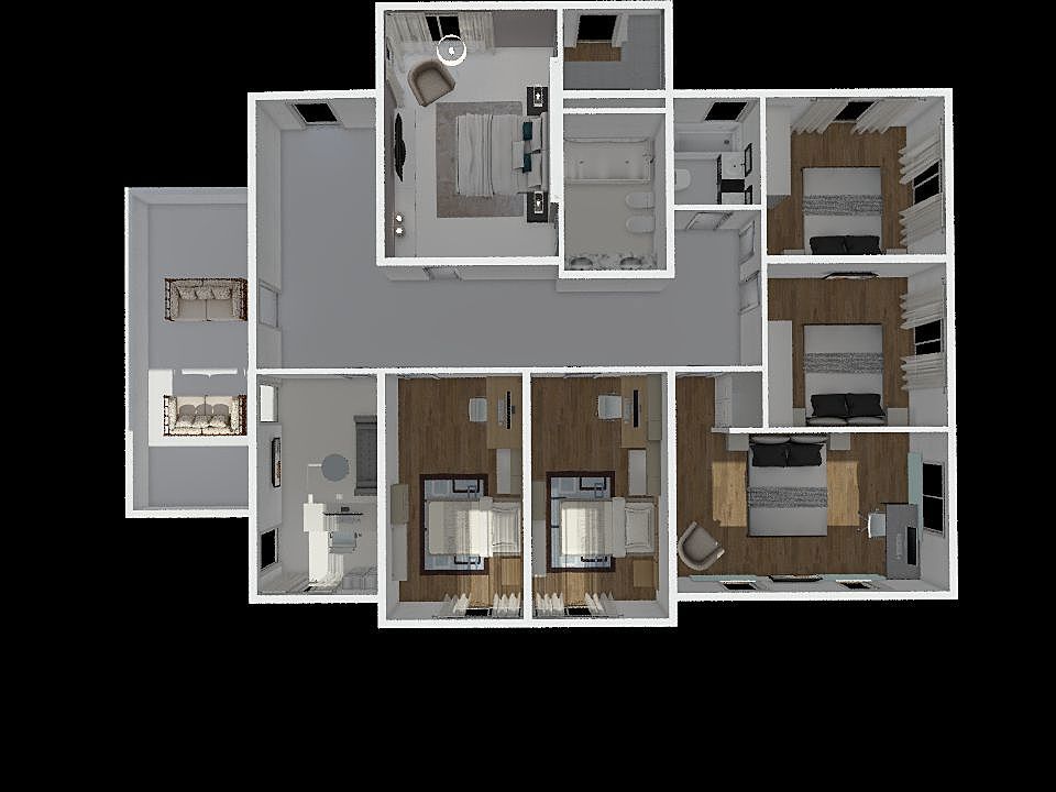 дом 2 этаж 3d design renderings