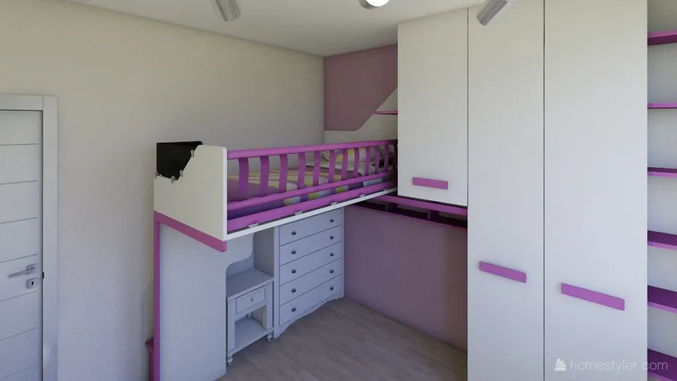 Dětský pokoj - kids room 3d design renderings