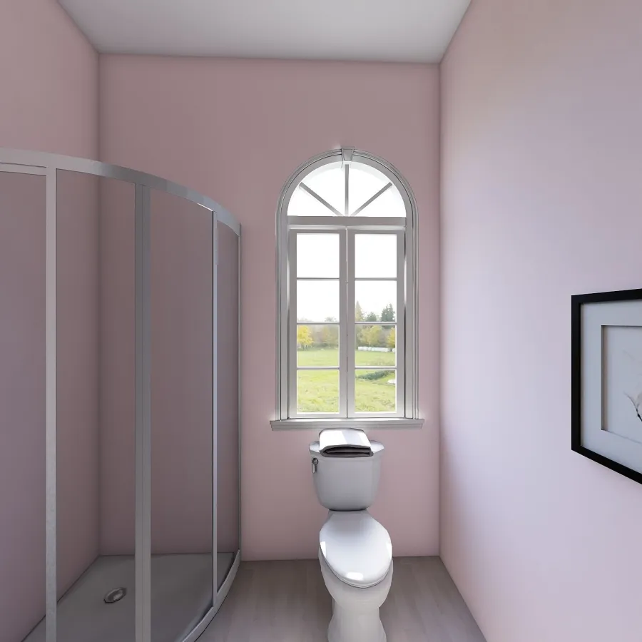 pink house 3d design renderings