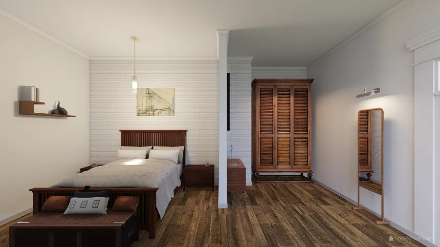 old fashion master bedroom 3d design renderings