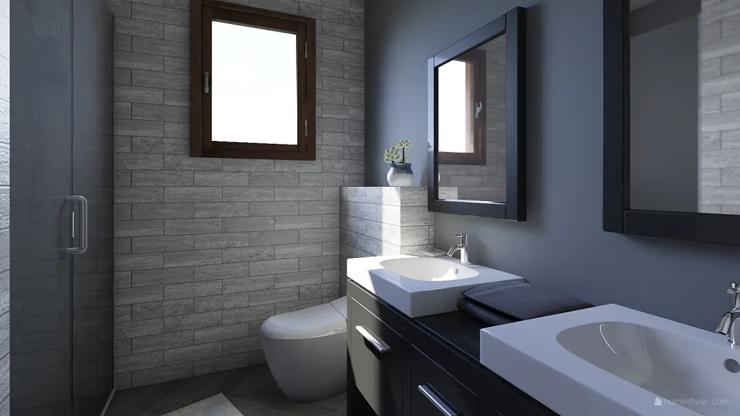 Toilet 2.5 x 2.5 3d design renderings