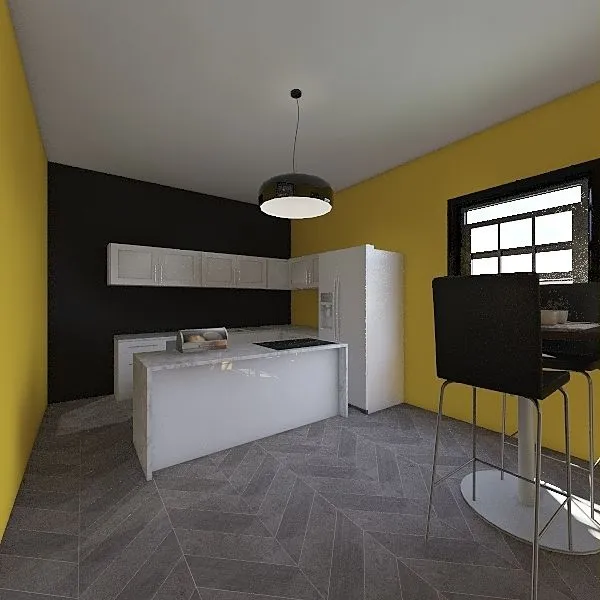 casa gialla 3d design renderings