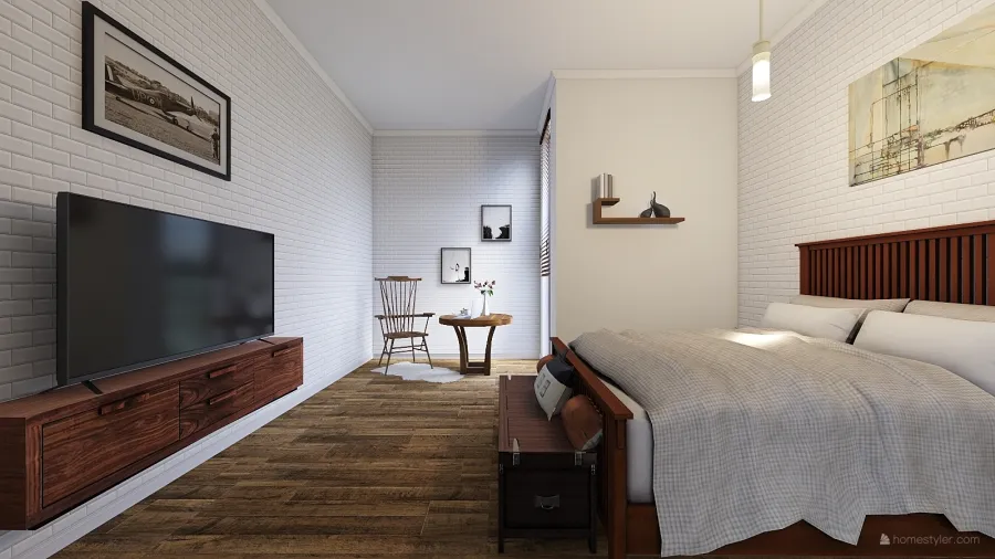 old fashion master bedroom 3d design renderings